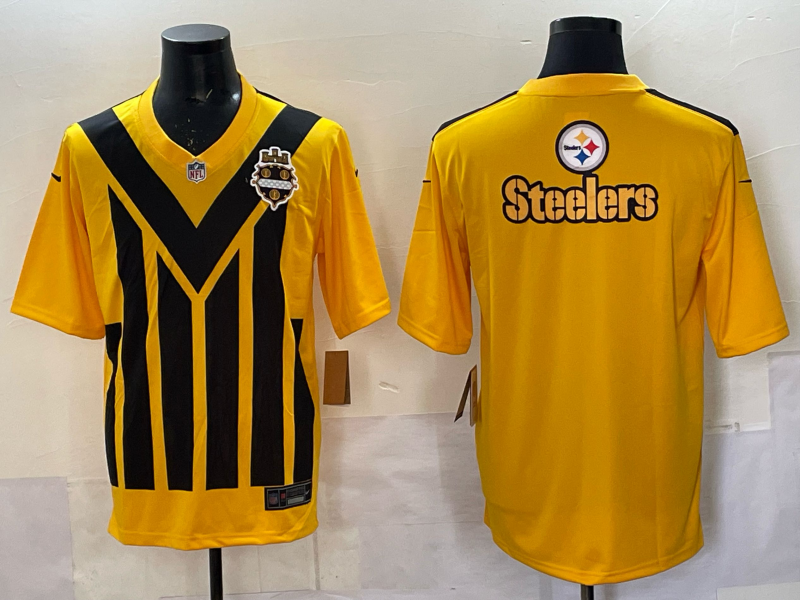 MenPittsburgh Steelers blank yellow Nike NFL  2025 Jersey 07->pittsburgh steelers->NFL Jersey